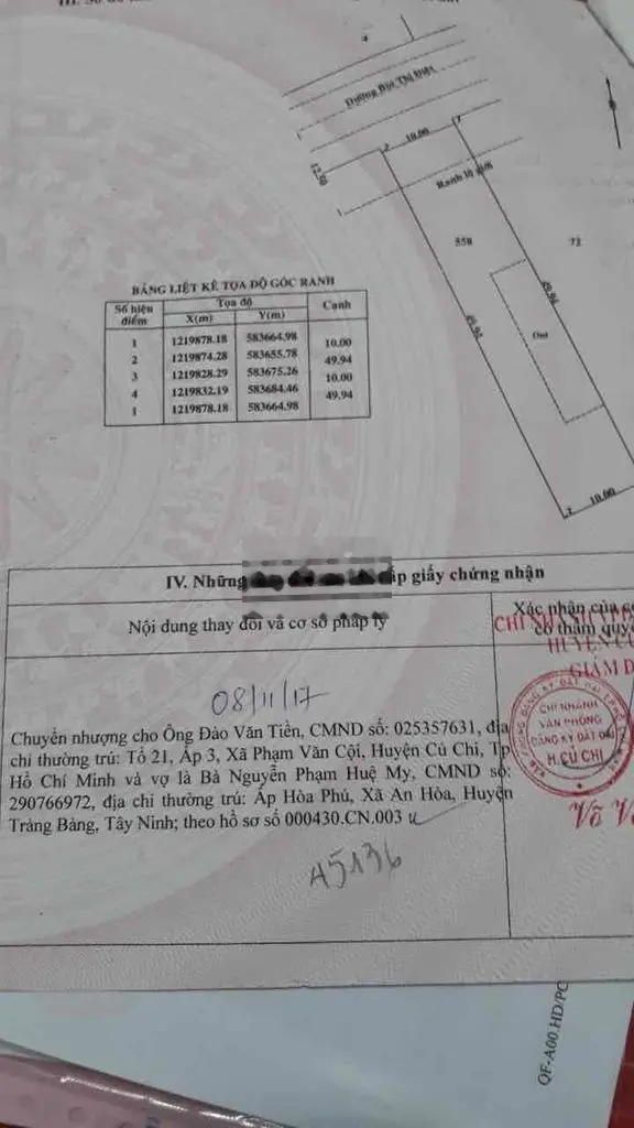 lô đất đẹp mt bùi thị điệt. ngay trung tâm xã phạm văn cội. giá 5,89ty