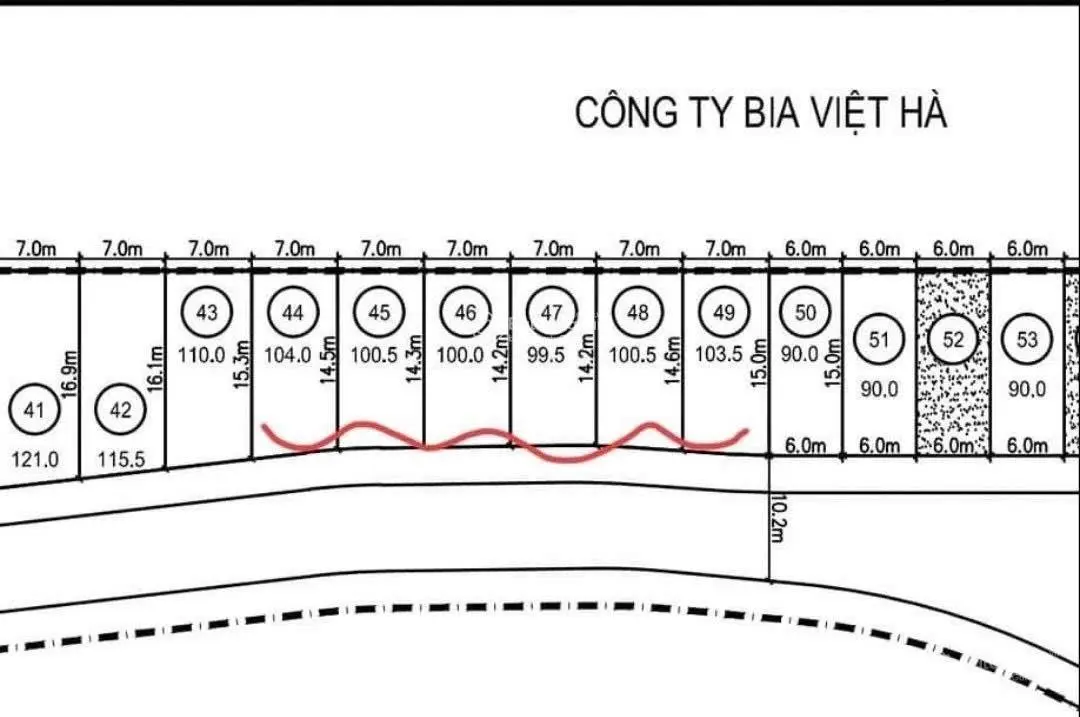 Chính chủ bán nhanh lô đất 47 - 48 (diện tích 99,5m2 105m2) Khu giãn dân Núi Móng LH 0962 831 ***