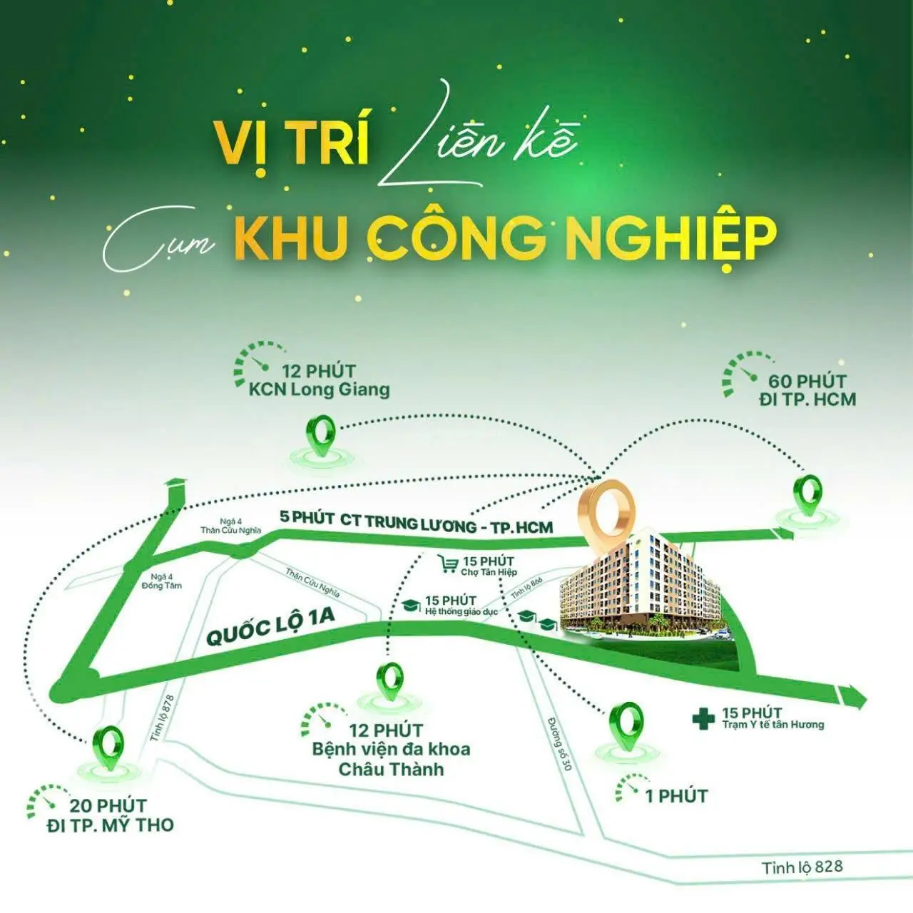 Căn hộ cách Aeonmall 20 phút - chỉ 490 triệu Châu Thành, Tiền Giang. Liên hệ: 0974 173 ***