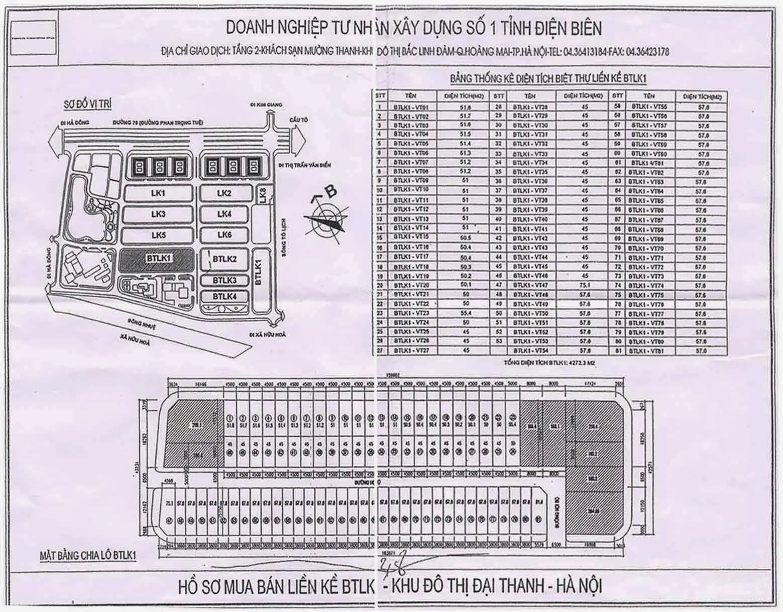 Chính chủ bán đất liền kề dự án KĐT Đại Thanh, Tả Thanh Oai, Thanh Trì, HN