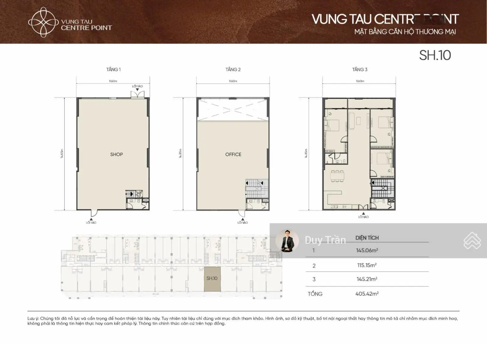 Bán shophouse tại Vũng Tàu Centre Point, giá ưu đãi chỉ với 50 triệu / m2, diện tích 404 m2, 3 tầng