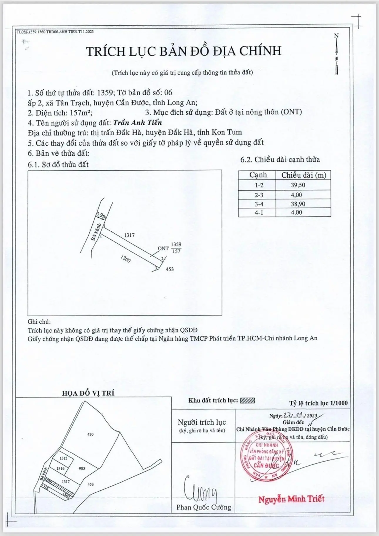 Tôi bán đất KDC cao cấp Cần Đước LA full thổ cư 8x38,5 tổng 307m2, đường nhựa 8m dân cư hiện hữu