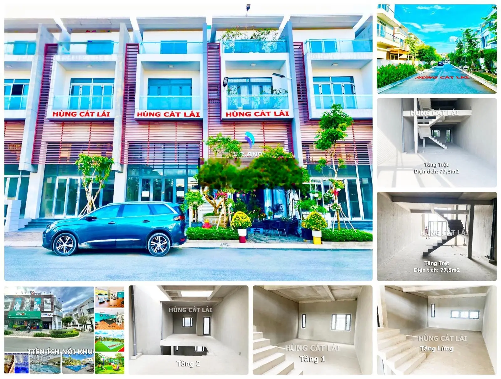 Bán 1 cặp Phố Đông Village, DT 5x20m, 1 Trệt 1 Lửng 2 Lầu, Nhà Thô, Đường 12m, Giá chỉ 8 tỷ/căn