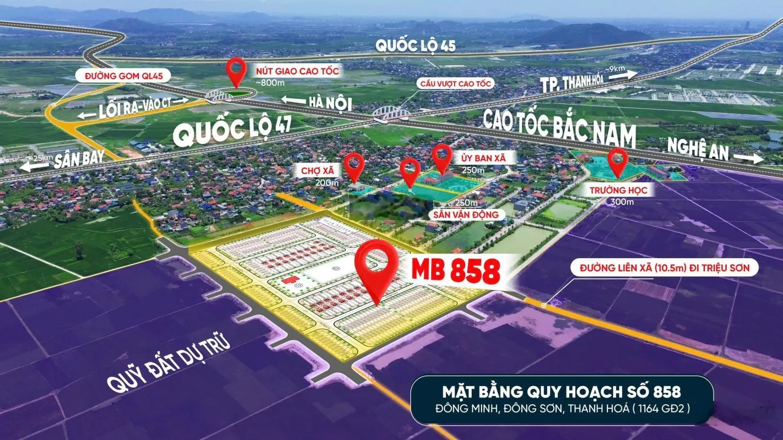 Đất nền huyện Đông sơn - thanh hoá giá rẻ