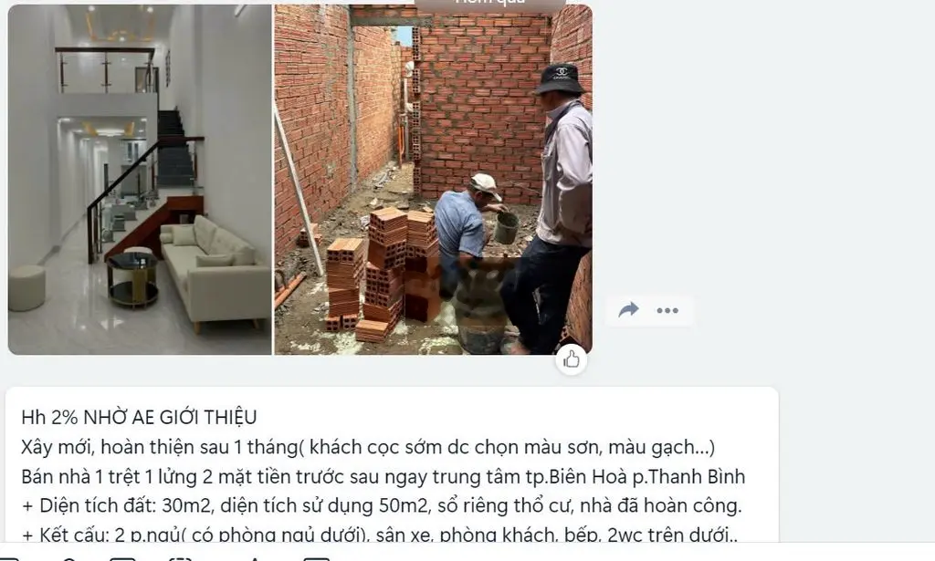 Bán nhà trệt lửng mặt tiền phường thanh bình, thành phố biên hoà