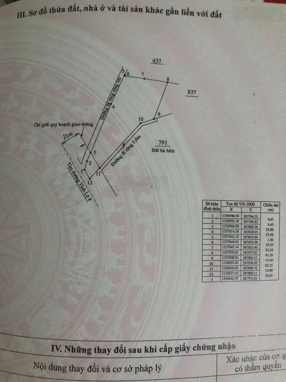 Cần bán lô đất 3500m2 cây lâu năm mặt đường ĐT8 Diên Lâm