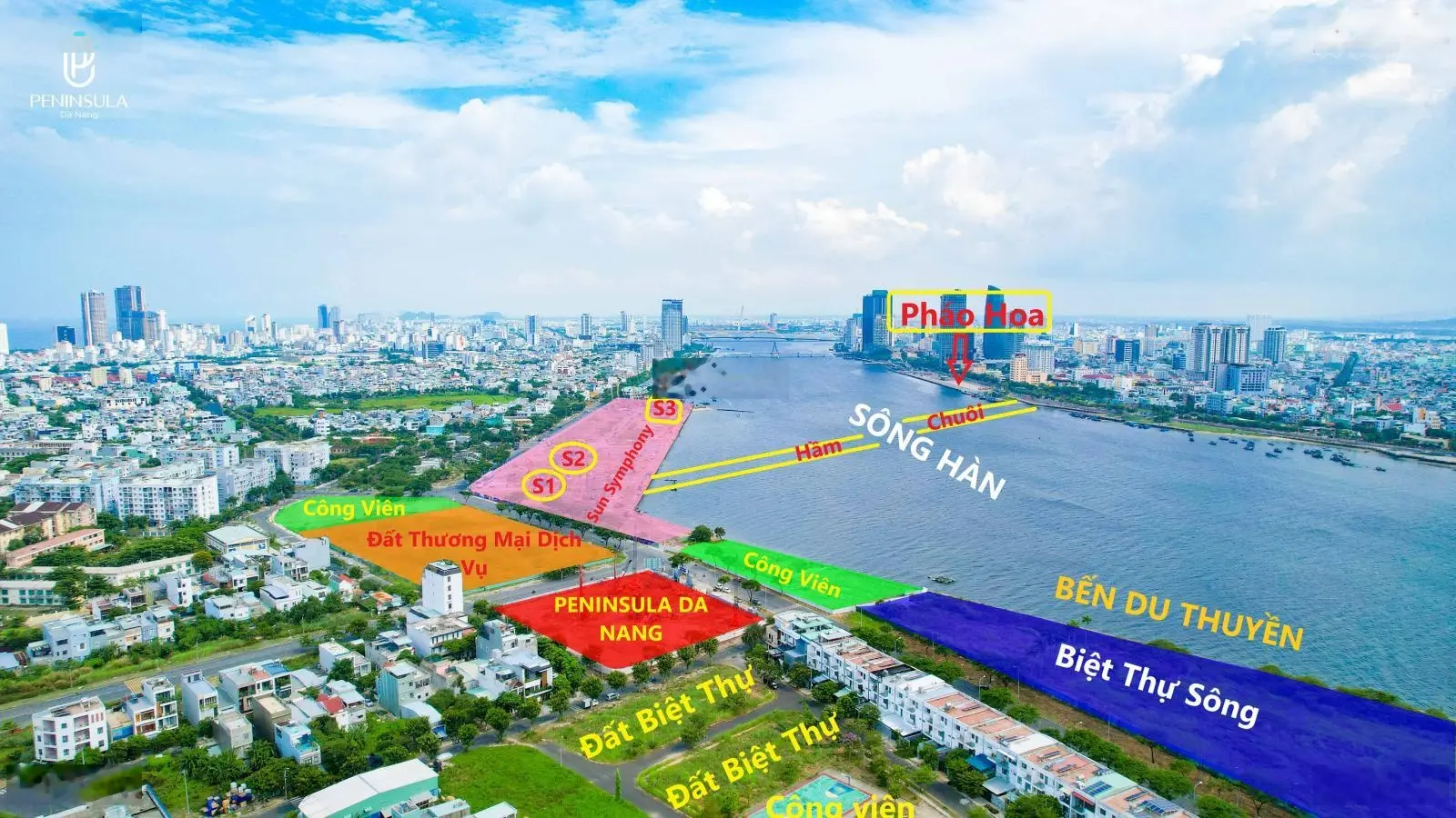 Đất Xanh - Mở bán căn hộ cao cấp Peninsula view sông Hàn, trung tâm Đà Nẵng - cạnh DA Sun Symphony