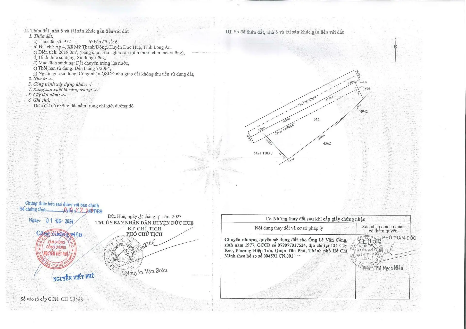 Cần bán đất giá 25 tỷ VND tại xã Mỹ Thạnh Đông, Đức Huệ, Long An