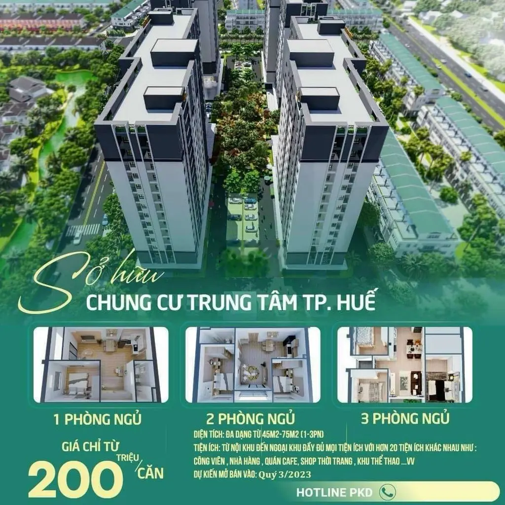 880tr sở hữu căn hộ EcoGarden Huế