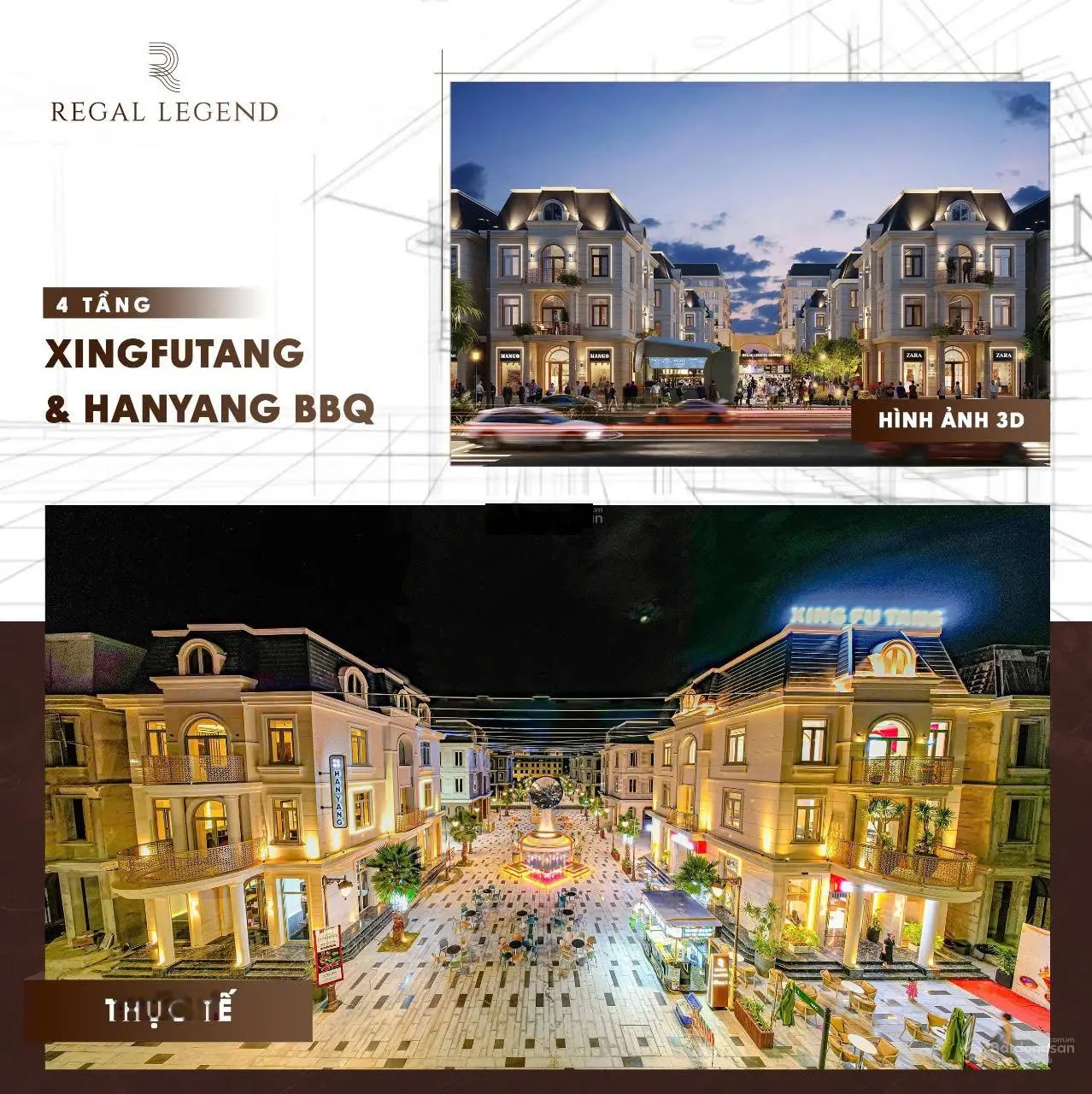 Chỉ từ 1 tỷ đồng sở hữu ngay Shophose, Villa, Biệt thự liền kề trong KĐT du lịch Regal Legend