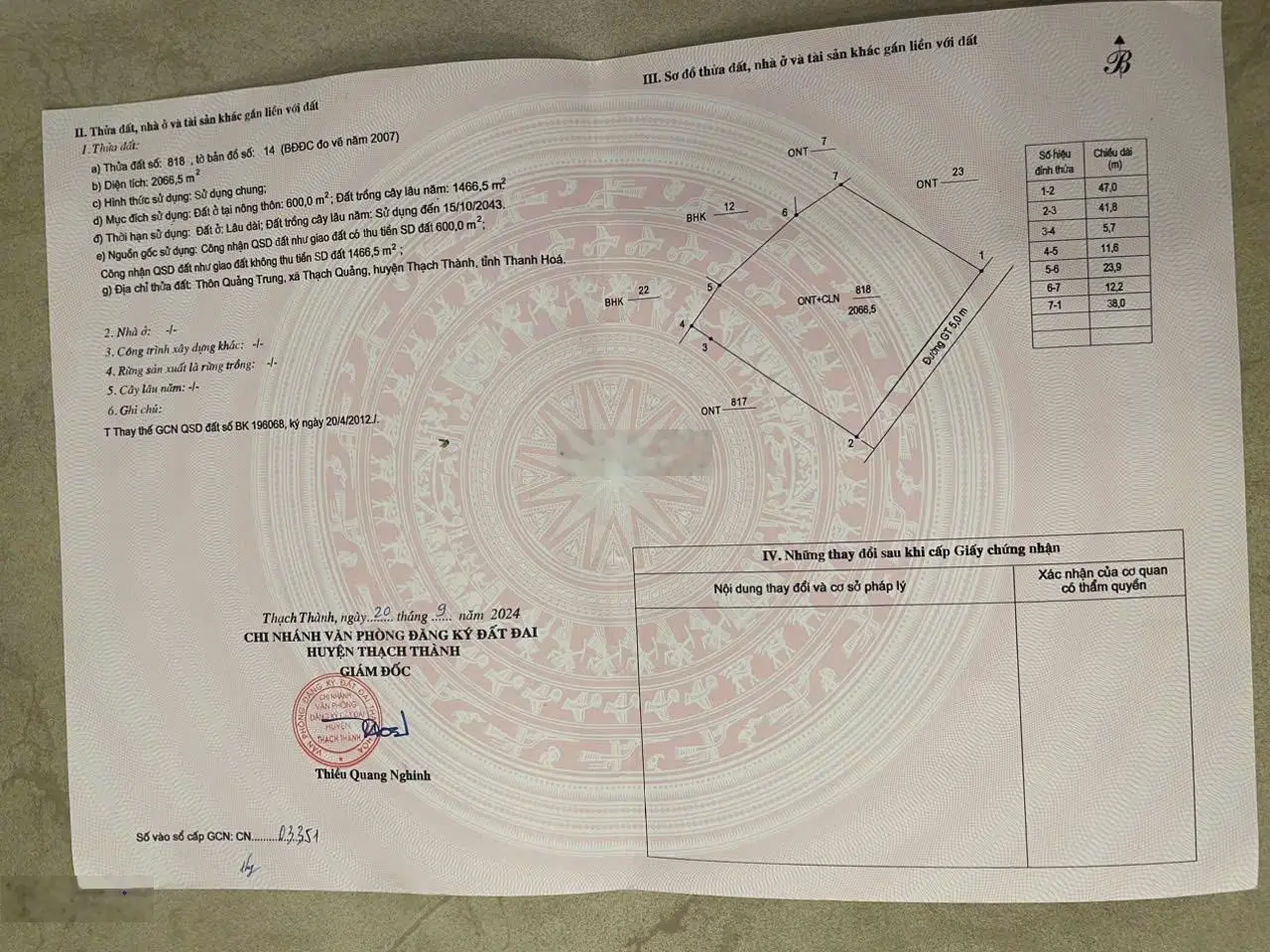 Bán gấp 30 lô đất thạch quảng hơn 100m2 fulll thổ cư giá chỉ hơn 100 triệu/lô