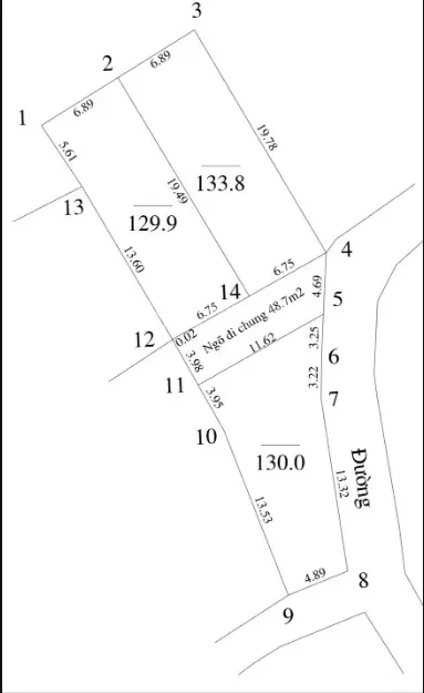 Bán 260m2 đất phân lô hay xây biệt thự sân vườn 2 mặt tiền tại Yên Thái - Xã Đông Yên - Quốc Oai