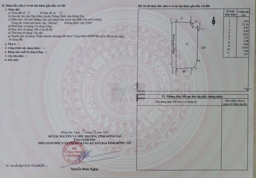 Chính chủ Cần bán nhà 196,4m2 thị trấn dầu giây thống nhất đồng nai