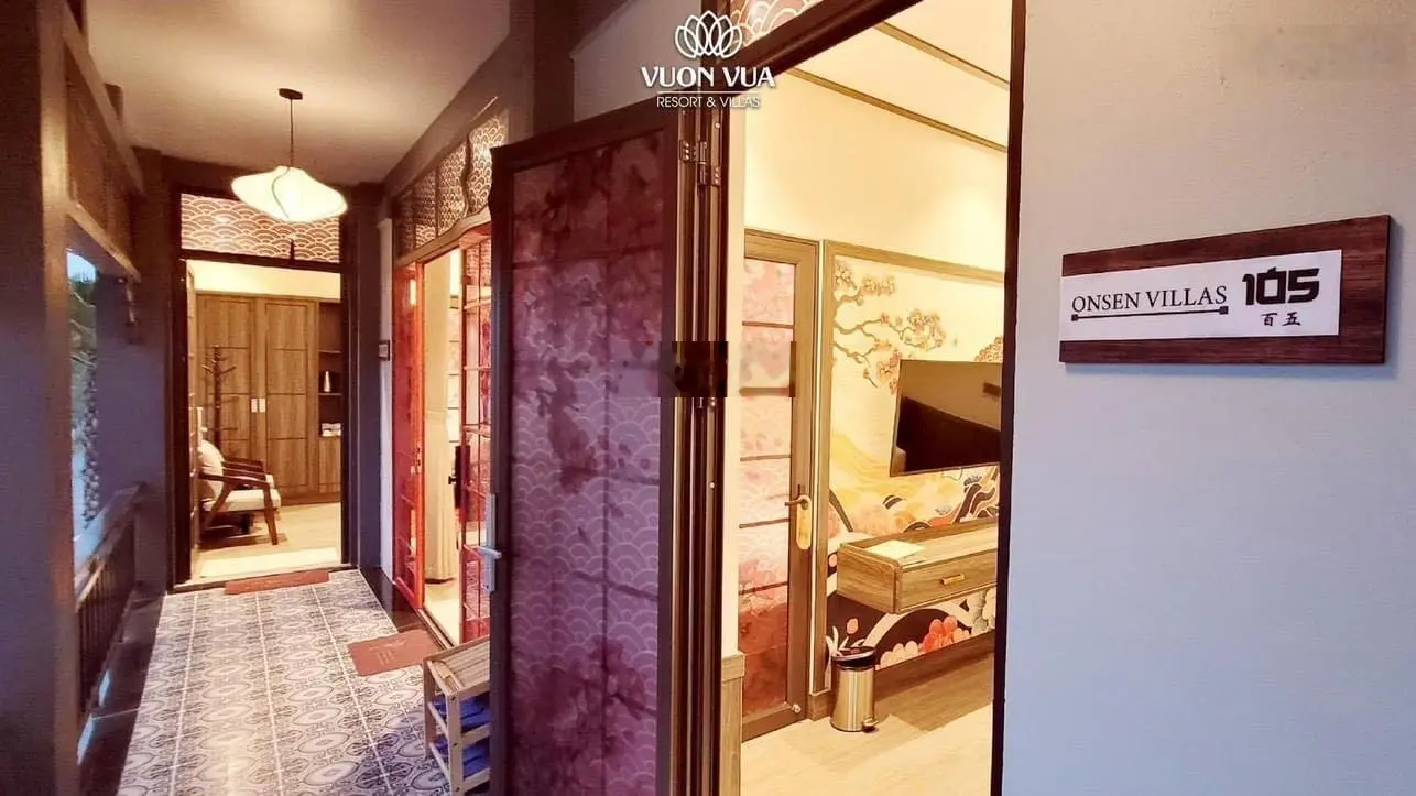 Bán BT Onsen Villas Nhật Bản siêu Vip, DT 360m2, DTXD 198m2, sục khoáng xông khô riêng tư