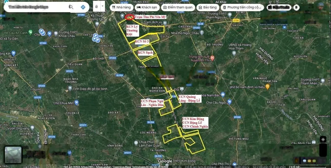 Cụm công nghiệp Kim Động Đặng Lễ: 5000m2 - 10ha. Giá 2,9tr/m2. Quý I/2025 bàn giao