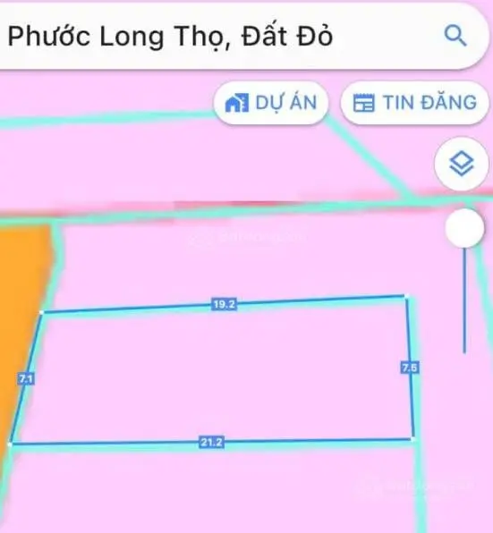 Bán đất tại Phước Long Thọ mặt tiền đường đất cách đường bê tông vài bước chân