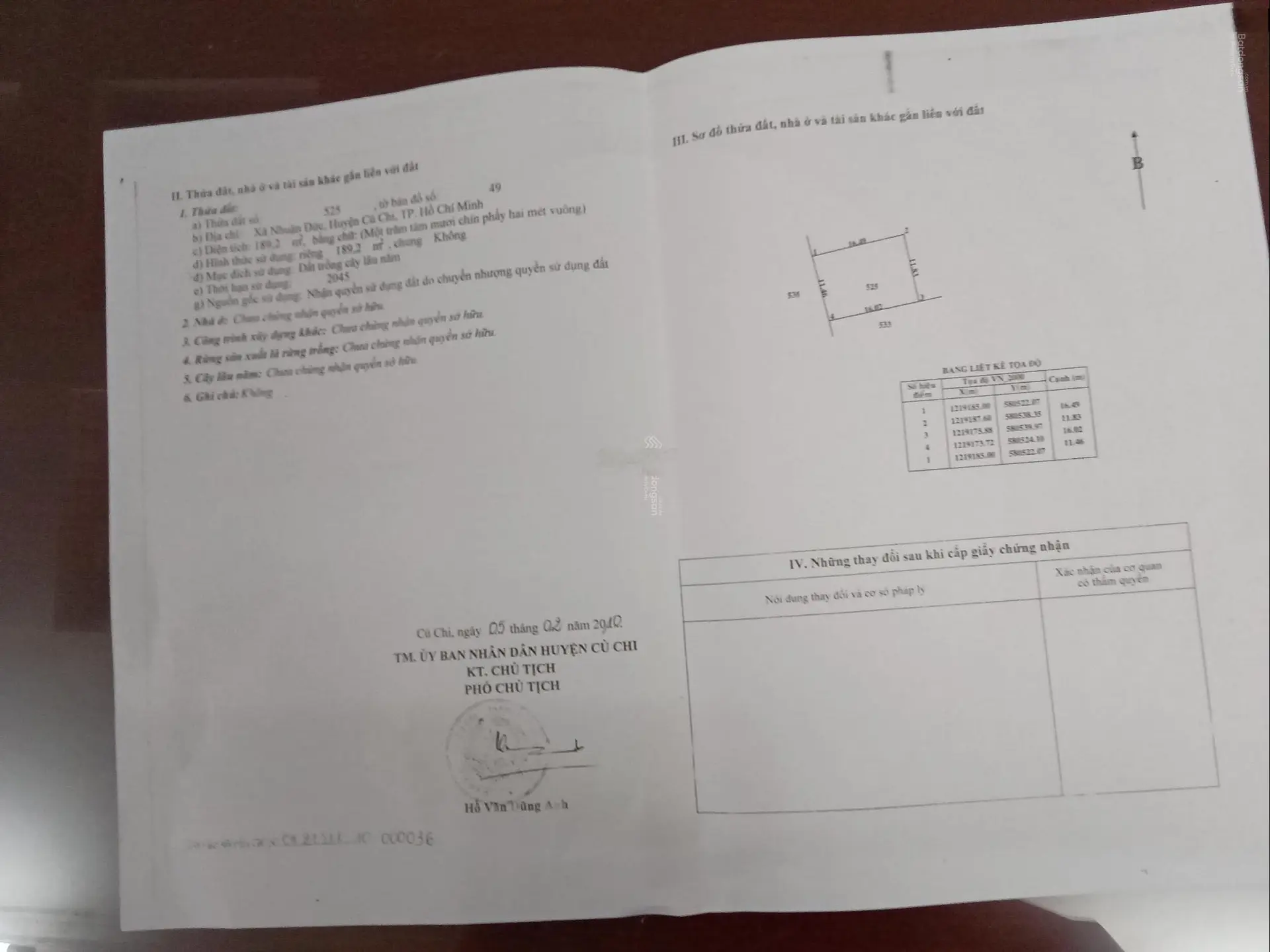 Bán đất 4736,6m2 tại Nhuận Đức, Củ Chi, TP HCM