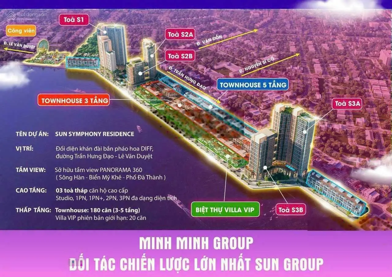 Bán shophouse Sông Hàn 3 tầng - chỉ từ 68 tr/m2 xây sẵn - sổ hồng lâu dài - booking giai đoạn 1