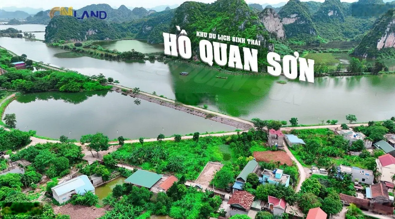 Bán đất gần 180m2 view hồ Quan Sơn, giá hơn 10tr/m2