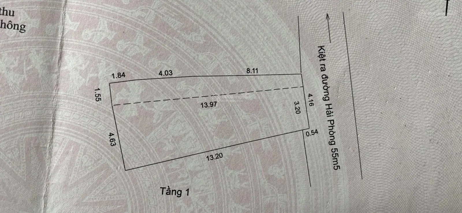 Bán lô duy nhất kiệt ô tô 383 Hải Phòng sát đường chính