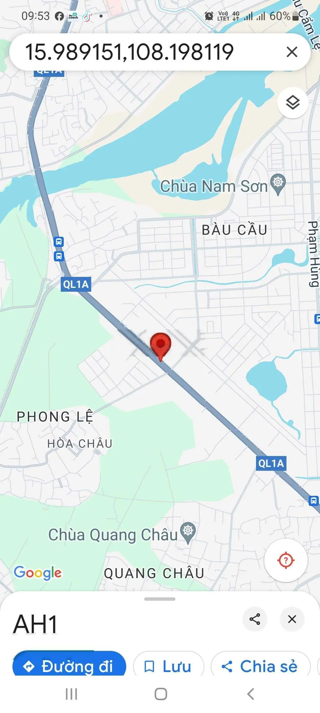 Bán nhà xưởng và đất SXKD, Quốc Lộ 1A, 3 mặt tiền, Hòa Châu, Đà Nẵng