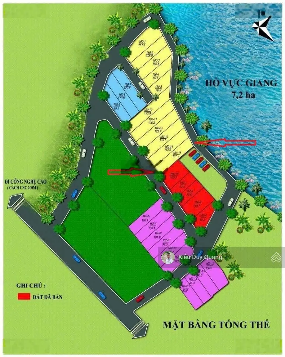 107m2 mặt Hồ hạ bằng, thạch thất. Cách khu công nghệ cao chỉ 200m