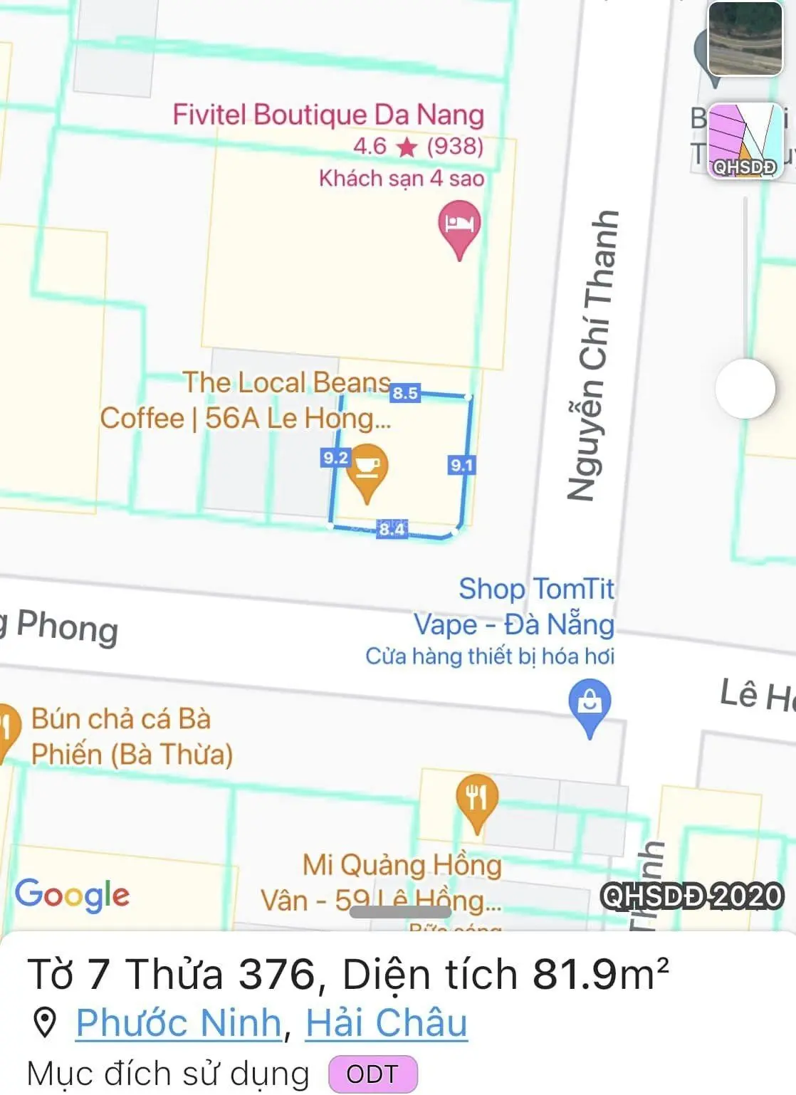 Góc 2MT Lê Hồng Phong - Nguyễn Chí Thanh đẹp ngay trung tâm phố