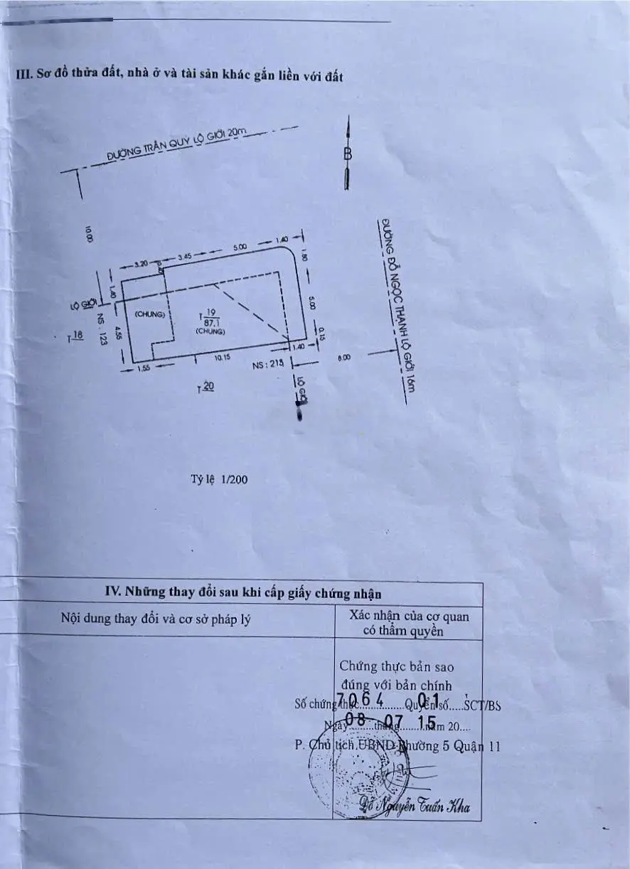 Cần bán gấp mặt tiền đường Trần Qúy và Đỗ Ngọc Thạch giá chỉ 11 tỷ 500 TL HDT 36tr/th