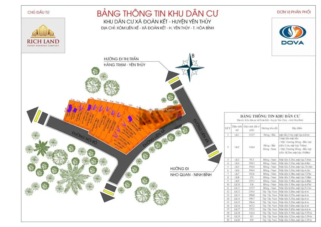 CHỈ TỪ HƠN 100 TRIỆU SỞ HỮU LÔ ĐẤT THỔ CƯ TẠI YÊN THỦY - HÒA BÌNH