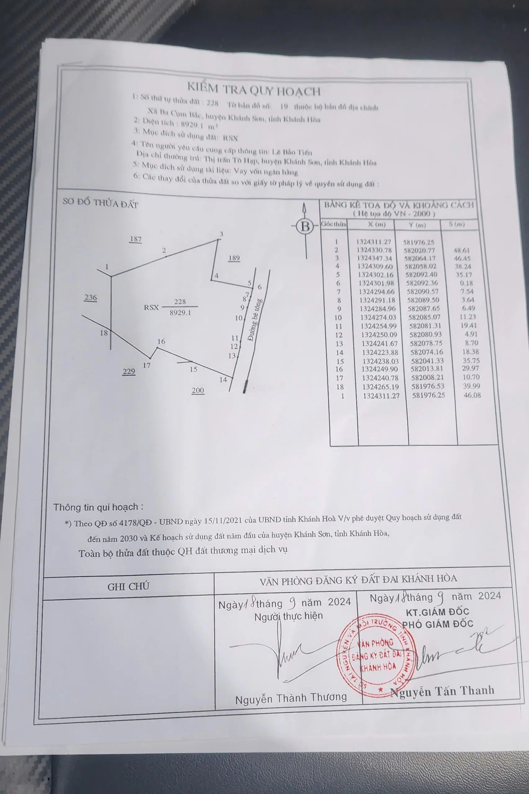 Cần bán đất Xã Ba Cụm Bắc, huyện Khánh Sơn, tỉnh Khánh Hòa. Giá bán 5tỉ