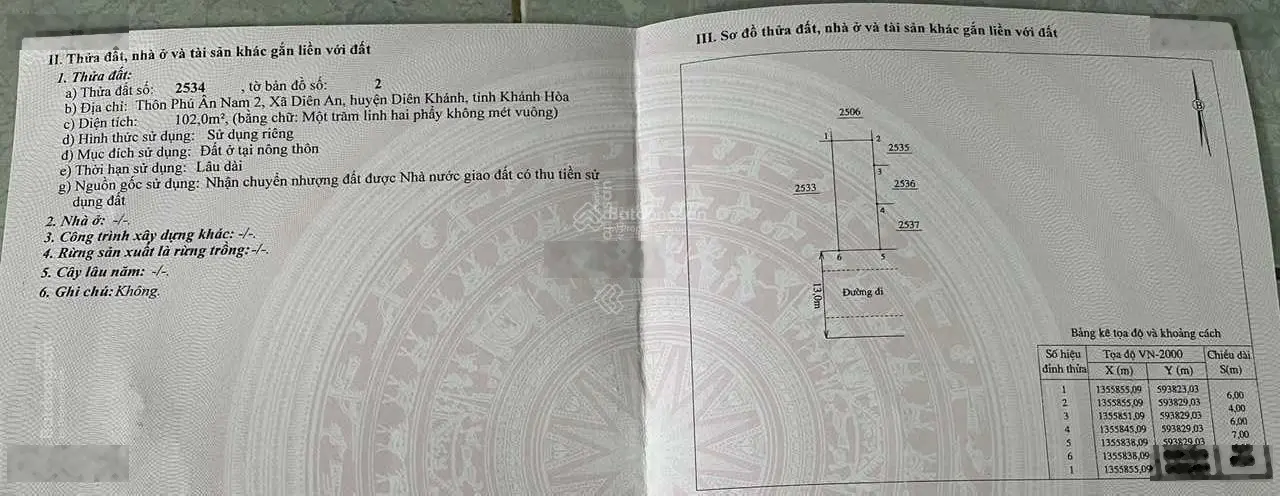 Chính chủ bán đất KĐT Phú Ân Nam 2. LHCC: 0859 152 ***