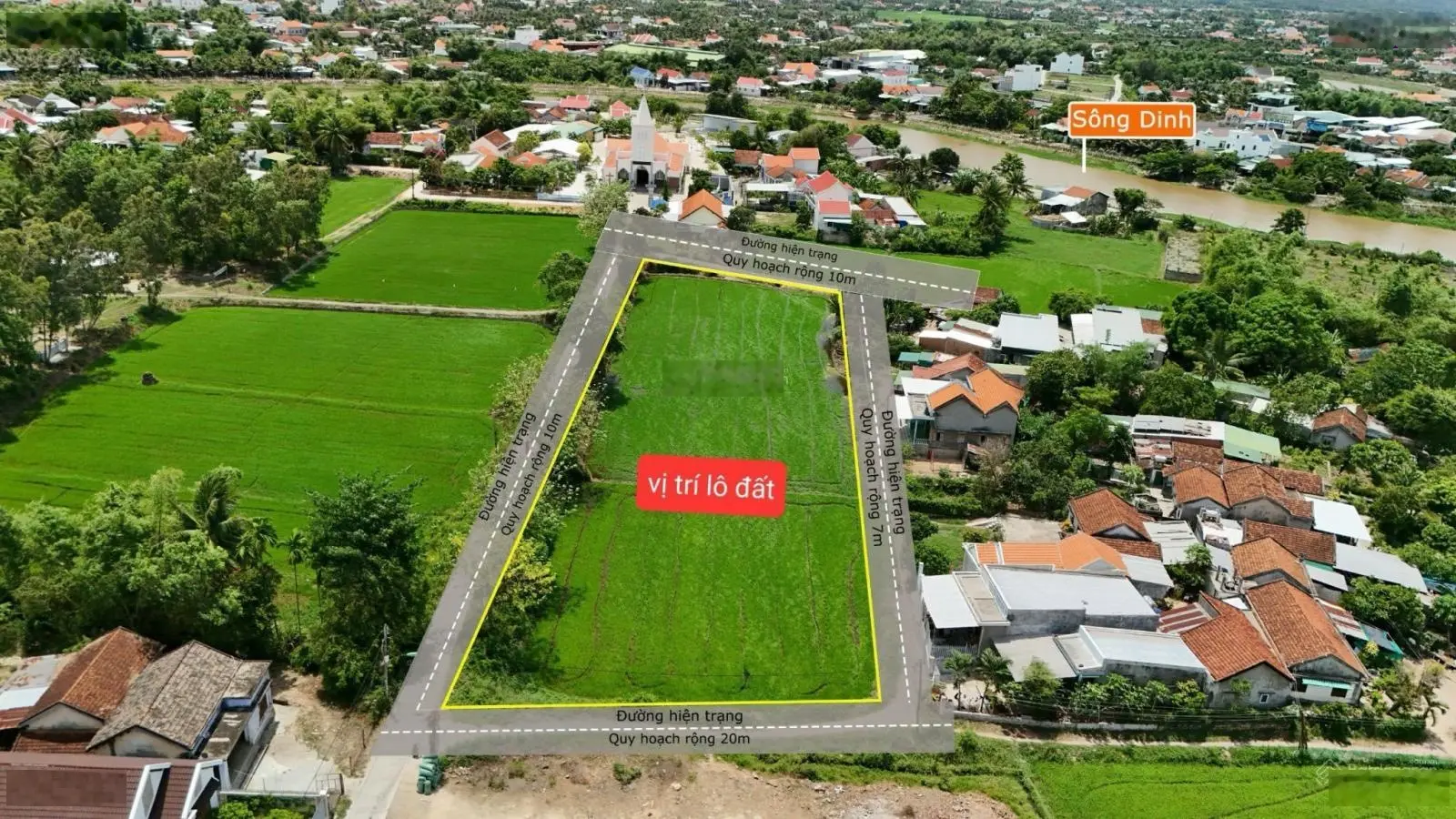 Hot 4280m2 đất 4 mặt tiền đường tại phường Ninh Hiệp - Ninh Hoà phù hợp QH ODT