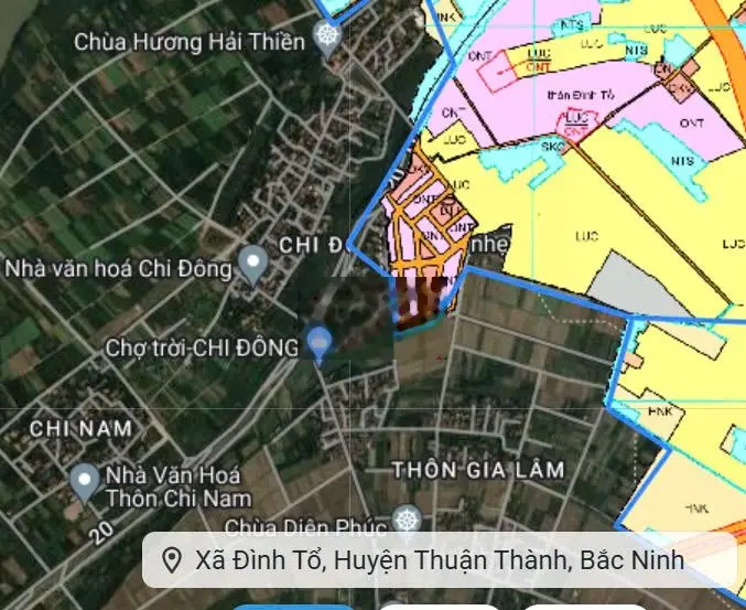 Bán đất thổ cư 102m2 khu giãn dân Đình Tổ - Thuận Thành - Bắc Ninh