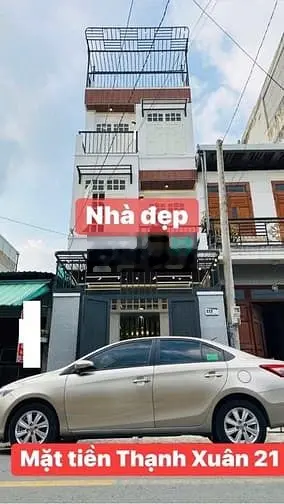 Nhà MT đường Thạnh Xuân 21, DT:4x20m, 2 Lầu, 4PN, hướng đông nam, Q12