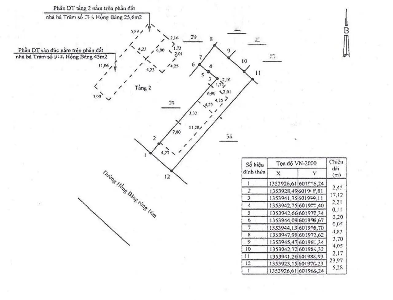 Bán nhà 2 tầng mặt tiền đường Hồng Bàng, phường Tân Lập, tp. Nha Trang giá tốt