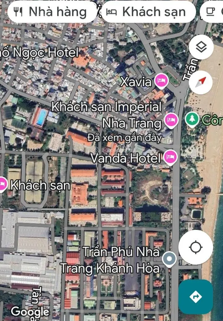 Bán đất MT đường Dã Tượng, Vĩnh Nguyên, Nha Trang 146.8 m2