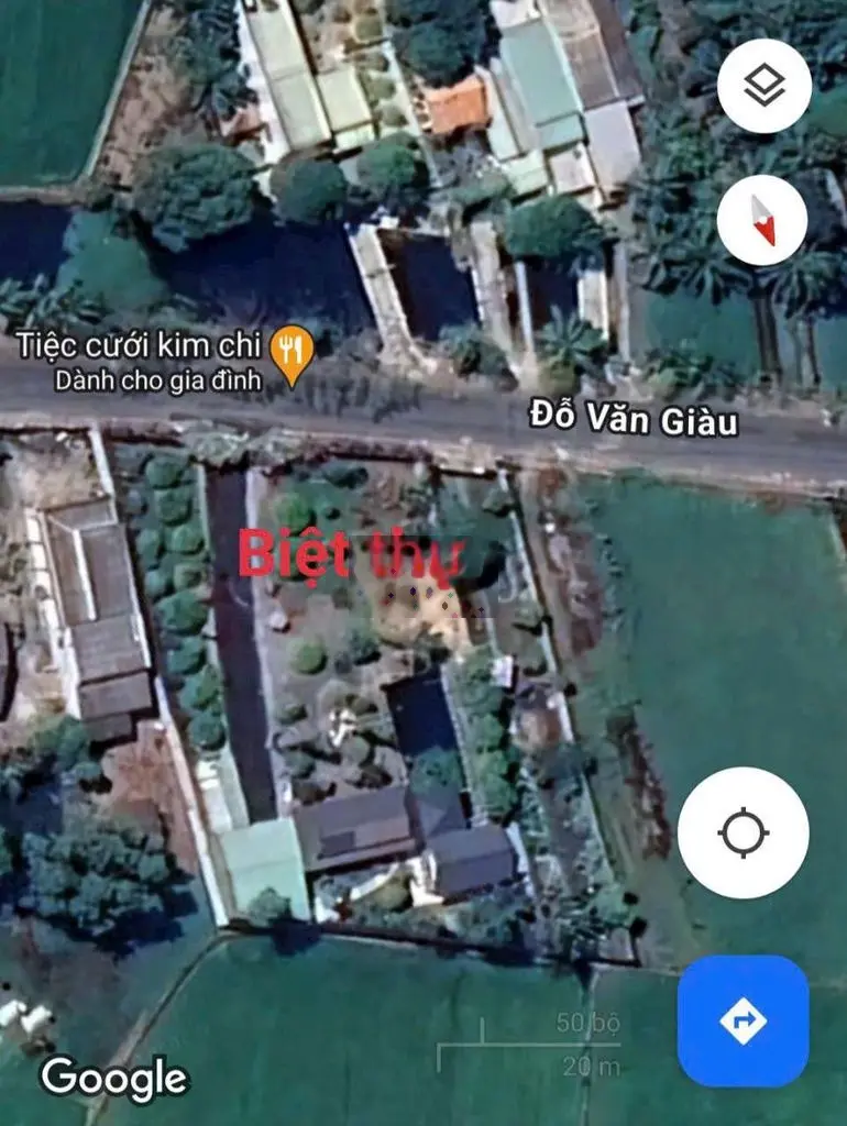 Biệt thự Mt đường Đỗ Văn Giàu, P7 TP Tân An. Cách ủy ban P7 (500m)