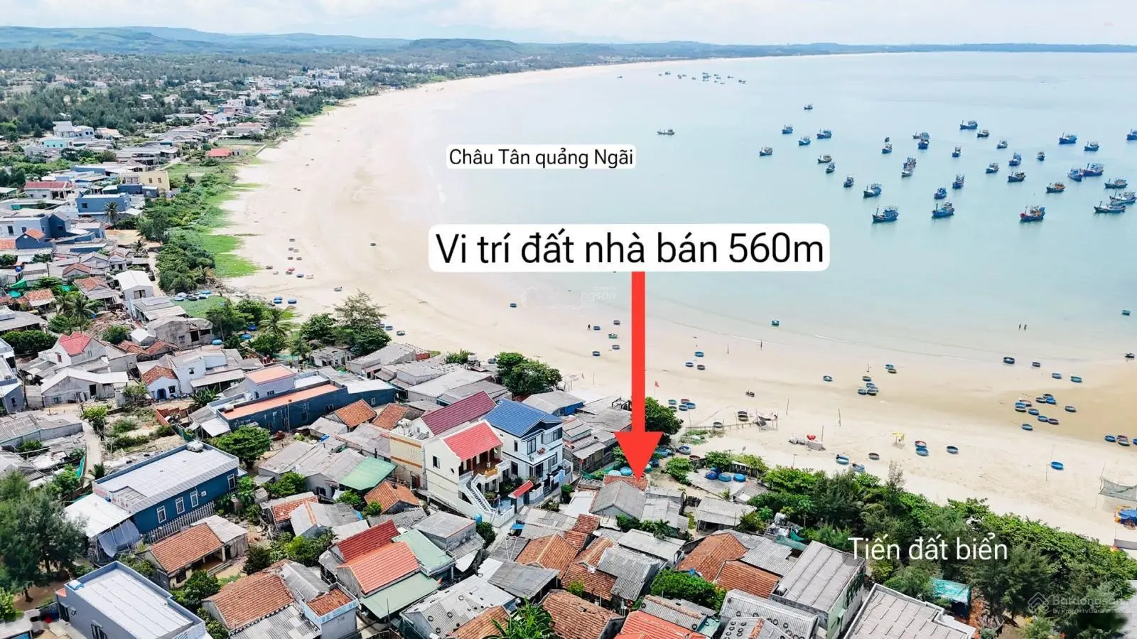 Bán nhanh nhà và đât diện tích 560m2 view biển Châu Tân siêu rẻ 3 mặt tiền đường, giá 2,5 tỷ thổ cư