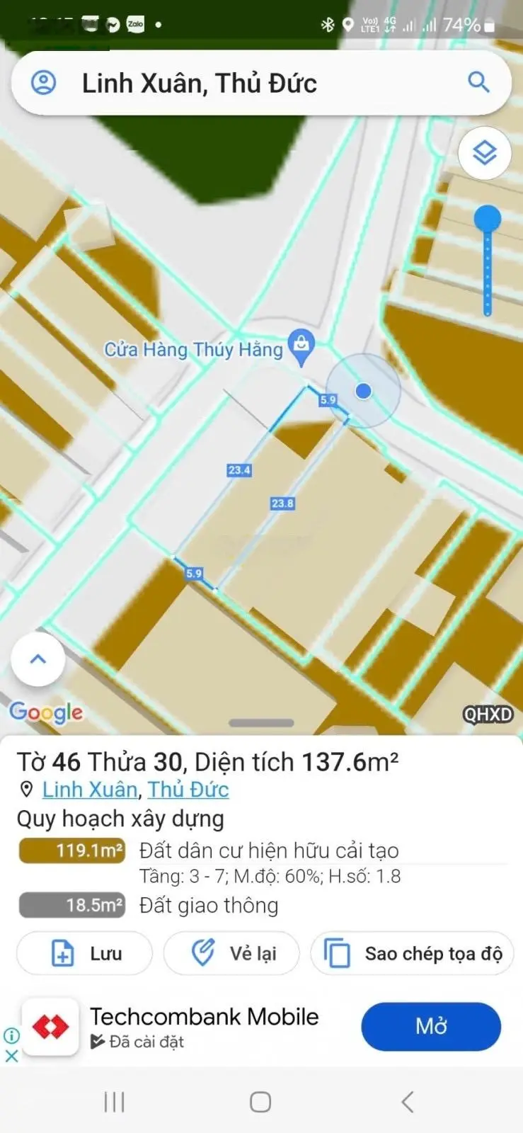 Bán dãy trọ 4 phòng đường Số 13 Linh Xuân Thủ Đức. 138m2(5.86 x 26). TN 13tr/th. Giá chỉ 6.1 tỷ TL