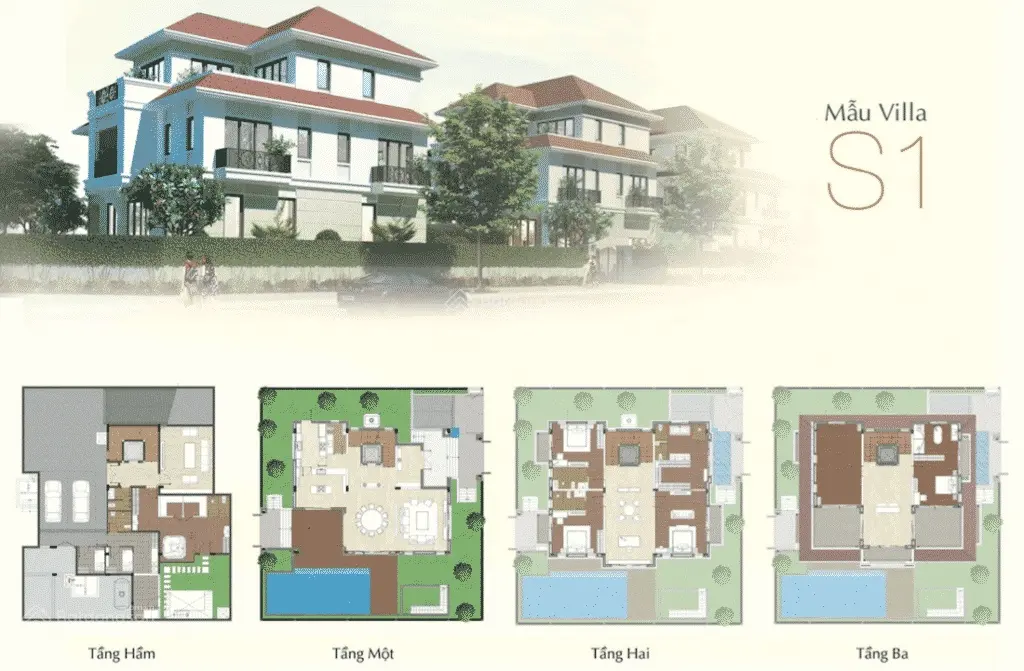 Biệt thự Saroma Villa - khu đô thị Sala Thủ Thiêm: 331.5 m2 đã hoàn thiện - giá bán 300 tỷ