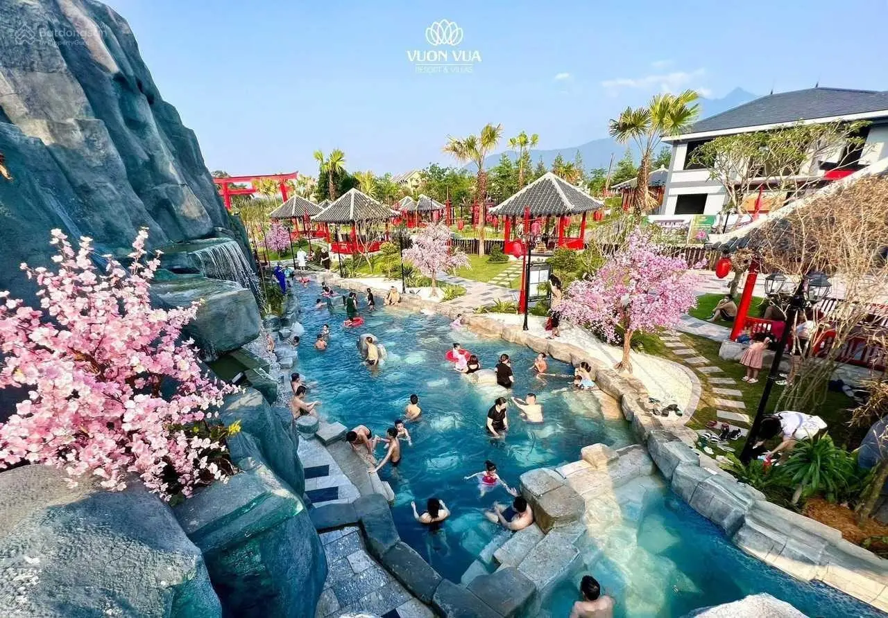 Từ 14,5tỷ cực hiếm, biệt thự Onsen siêu vip 5* Vườn Vua Kim Liên - HG 512m2 đã xây 100%, CK tới 2tỷ