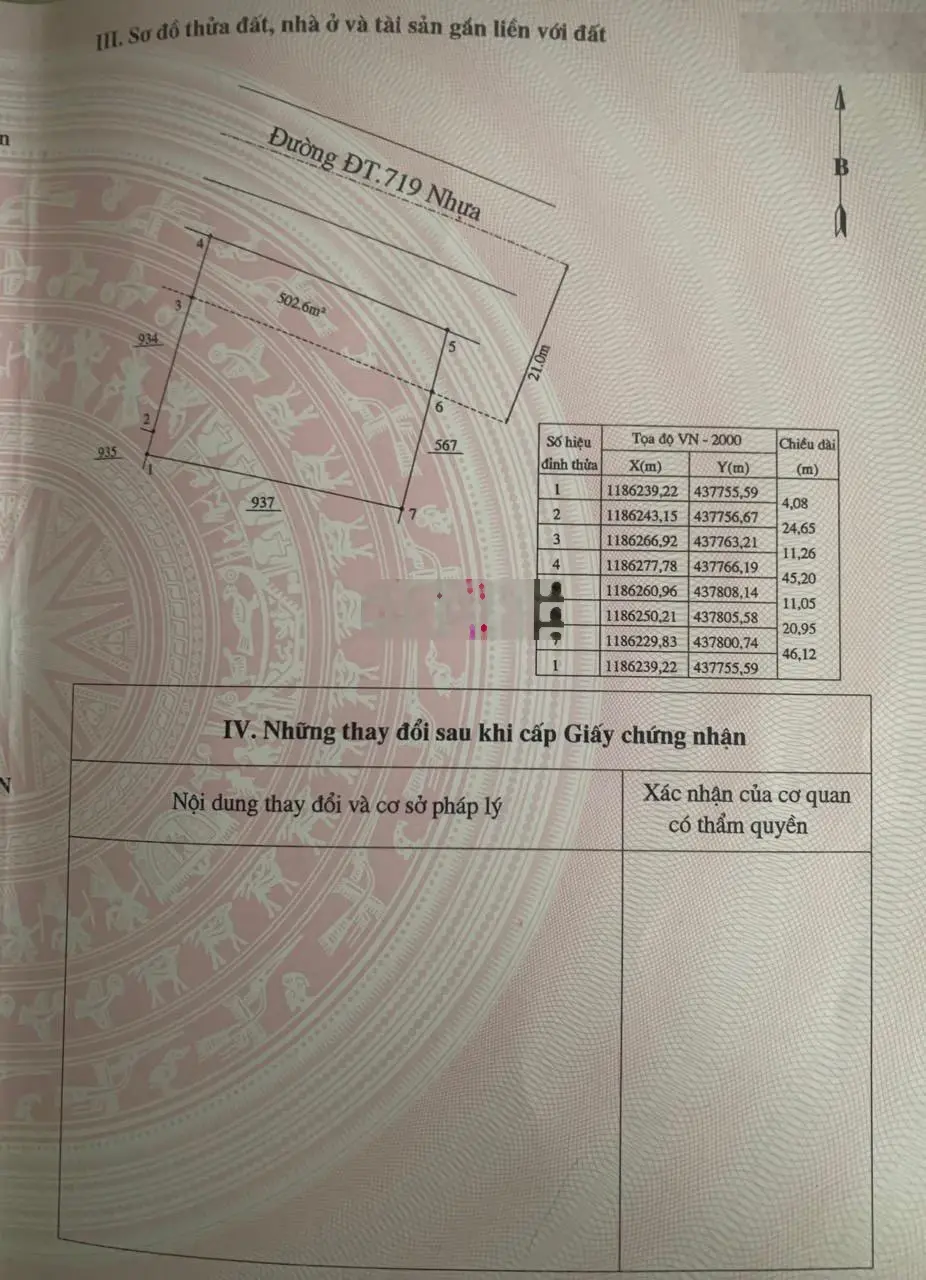 Bán nhanh lô 45m đất QH ONT đừơng ĐT 719A Tân Thành Hàm Thuận Nam, dân cư hiện hữu, đầu tư du lịch