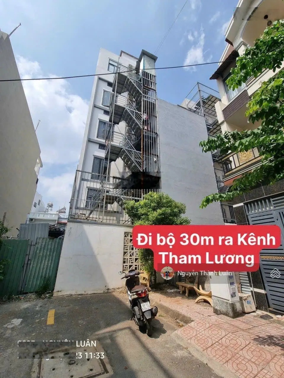 CHDV 24 phòng mặt tiền kênh Tham Lương 87tr/th