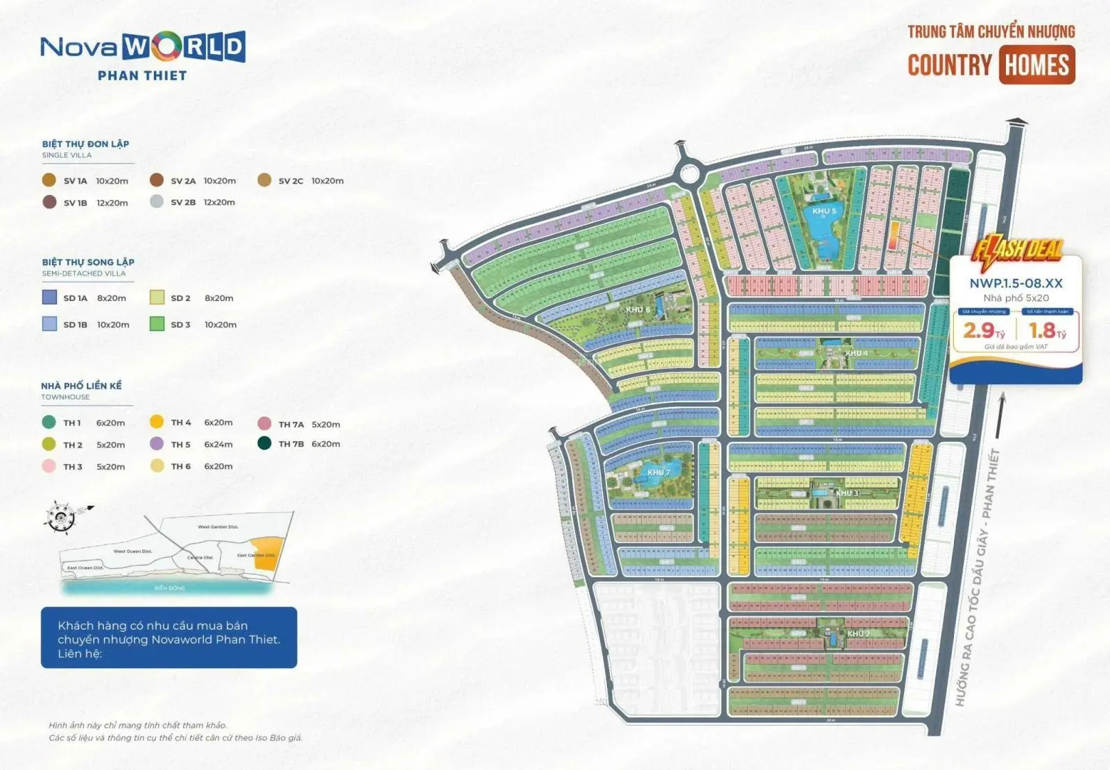 Nhà phố biển giá từ 2.9 tỷ, DT 100m2, 1 trệt 1 lầu