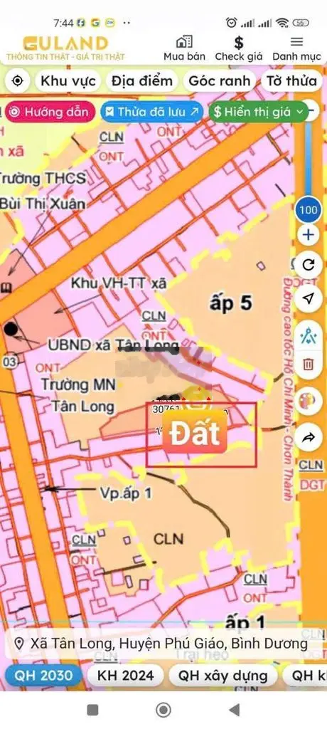 Đất sỗ sẵn Bình Dương