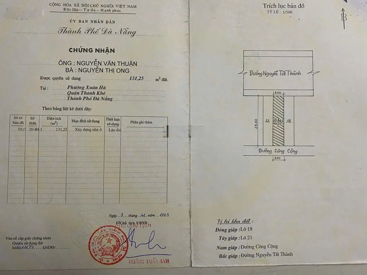 [ Hiếm và rẻ ] - Bán 5 lô liền kề 631m2 mặt biển Nguyễn Tất Thành ngay bãi biển Thanh Khê