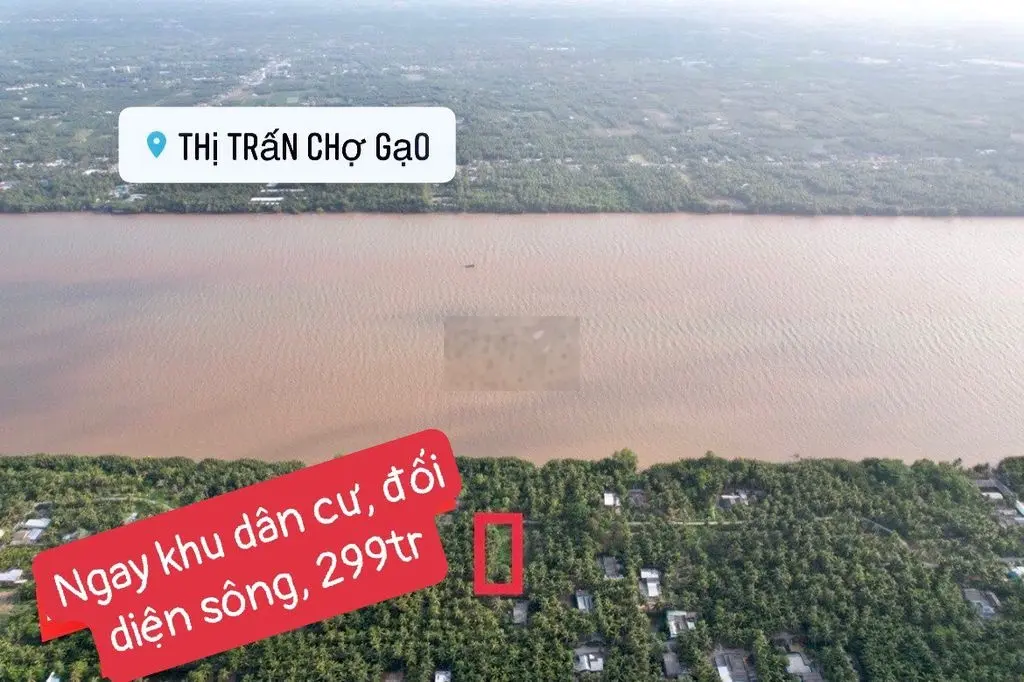 GIẢM GIÁ NHANH TỪ 300Tr XUỐNG CÒN 249TR LÔ ĐẤT VIEW SÔNG TIỀN GIANG