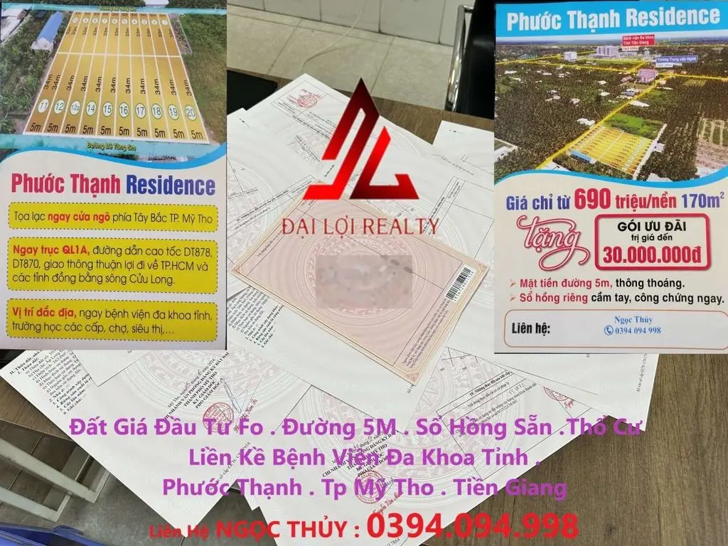 Đất thổ cư giá rẻ tại Mỹ Tho