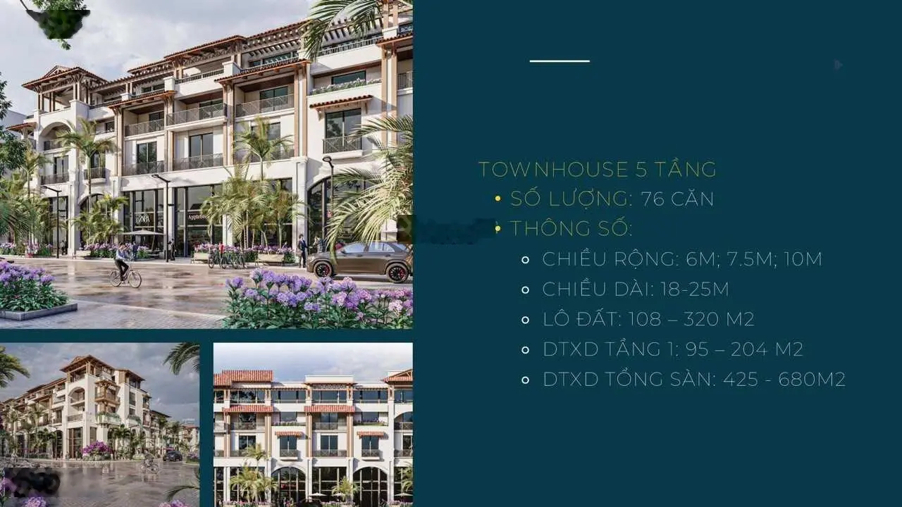 Bán căn Townhouse Sonata, thấp tầng Sun Symphony bám trục đường Trần Hưng Đạo. Căn siêu hiếm.