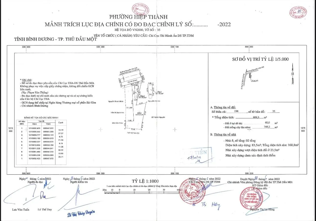 Bán nhà 809,3m2 đường Nguyễn Văn Trỗi, Hiệp Thành, Thủ Dầu Một, Bình Dương - Giá chỉ: 9 tỷ